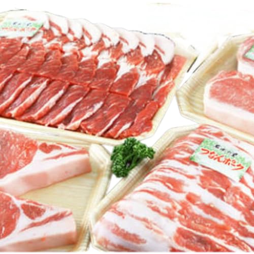 つなんポーク 精肉セット A(ロース切身130g×4枚・肩ロース500g・腹肉スライス500g)