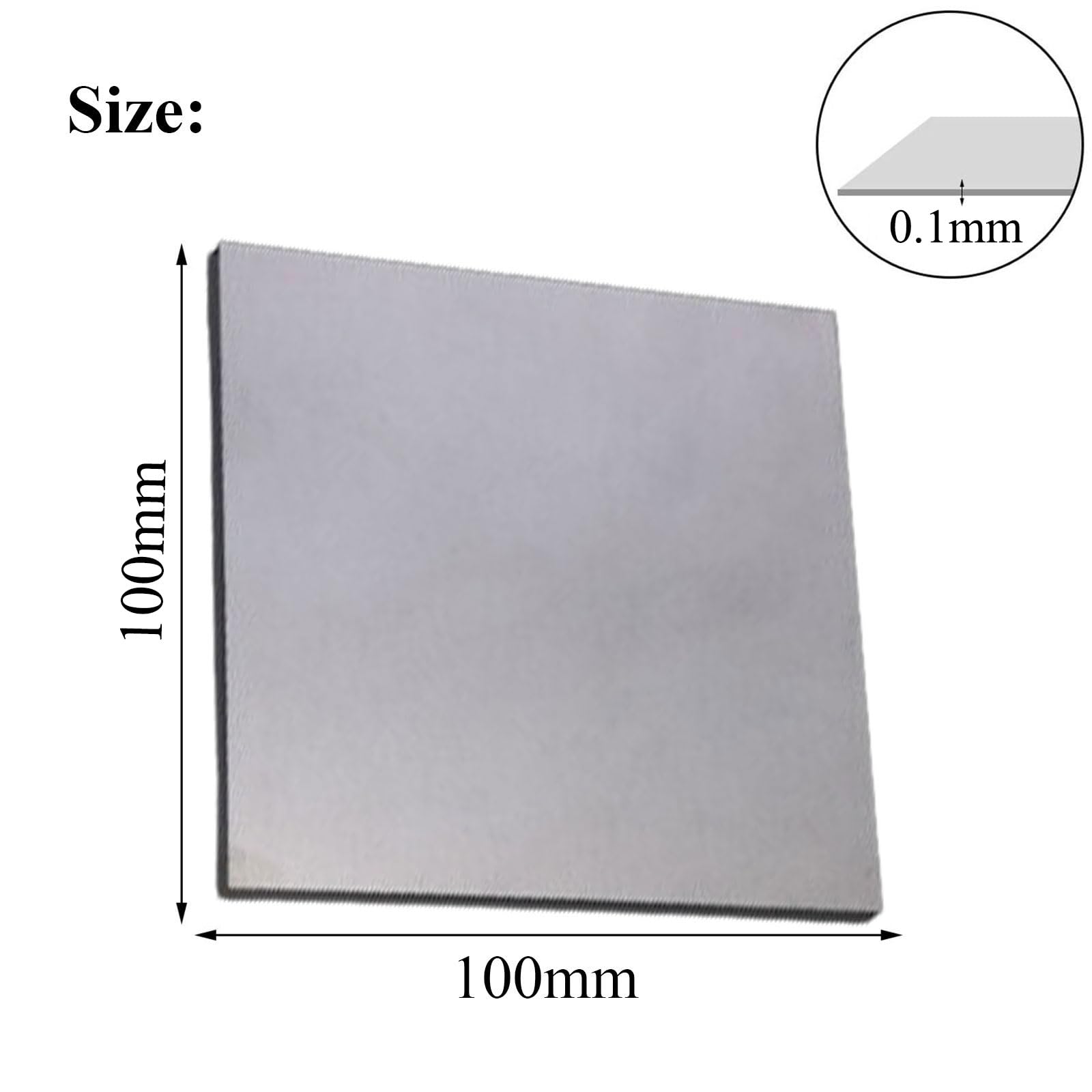 Amazon.co.jp: 100×100×0.1mm,SHOUCAN 2枚の高純度亜鉛シート 99.99