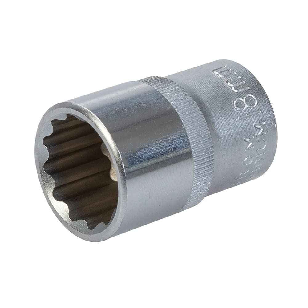 King Dick Socket 1/2" SD Metric 18mm (HSM218), Steel