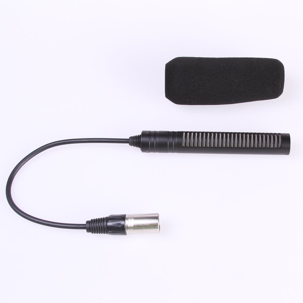 Andoer Enregistrement Vidéo Interview Photographie Stéréo Condensateur Unidirectionnel Micro MIC pour Caméscopes Sony Panosonic-Interface XLR