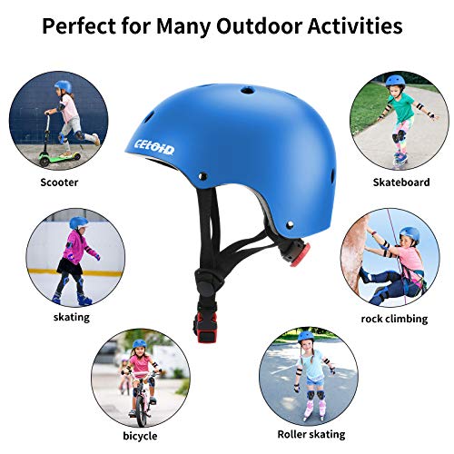 Image of Kids Bike Helmet,Toddler Skateboard Helmets for Ages 2-3-5-8-14 Years Boys Girls，Adjustable Multi-Sport Bicycle Skateboarding Football Roller Skating Scooter Rollerblade Balance Bike Helmet