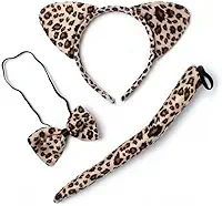Kit Fantasia Cosplay Oncinha - Rabo/Tiara/Gravata