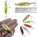 LURESMEOW Fishing Spoons Lures for Bass Trout Pike Walleye,Hard Metal Spoons Lures Kit for Freshwater Saltwater,Casting Fishing Lures Blade Baits,Fishing Spoons Blade Swimbait