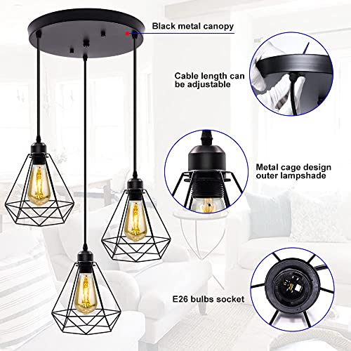 Jose2015 3-Light Pendant Light Fixture thumb #7
