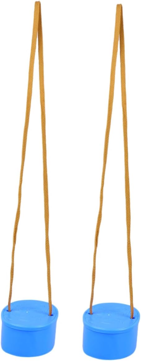 GALPADA 1Pair Stilts for Beginners Thickened Plastic Elliptical Balance Trainer Blue Fun Outdoor Activity for Balance Practice and Coordination Development