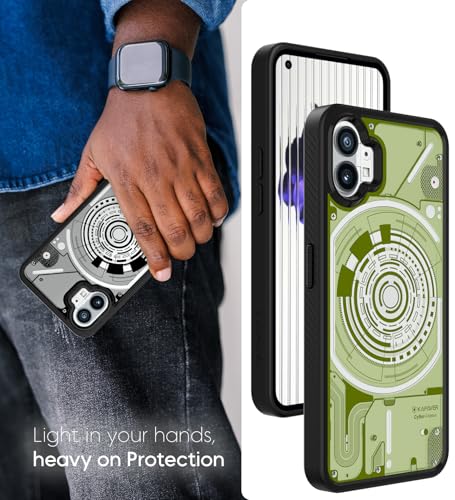 Image of KAPAVER Cyber-i Edition Back Cover Case for Nothing Phone 1 - Black [CyBer-02]