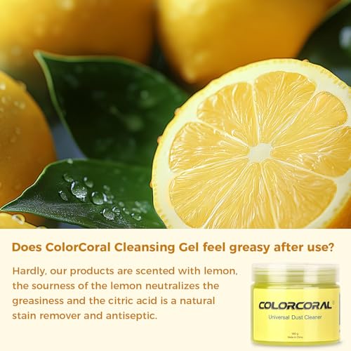 COLORCORAL 2Pack Keyboard Cleaning Gel Set Universal Dust Cleaner for PC Keyboard Cleaning Car Detailing Slime Laptop Dusting Home and Office Electronics Cleaning Kit Computer Cleaning Slime