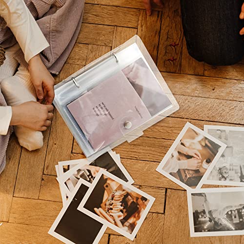 Modixun Clear Small Photo Album For 4×6In Photos, Loose-Leaf Photo Book, Small Brag Book With 25 Clear Inner Pages, Holds 50 Photos, Style A #TOP4