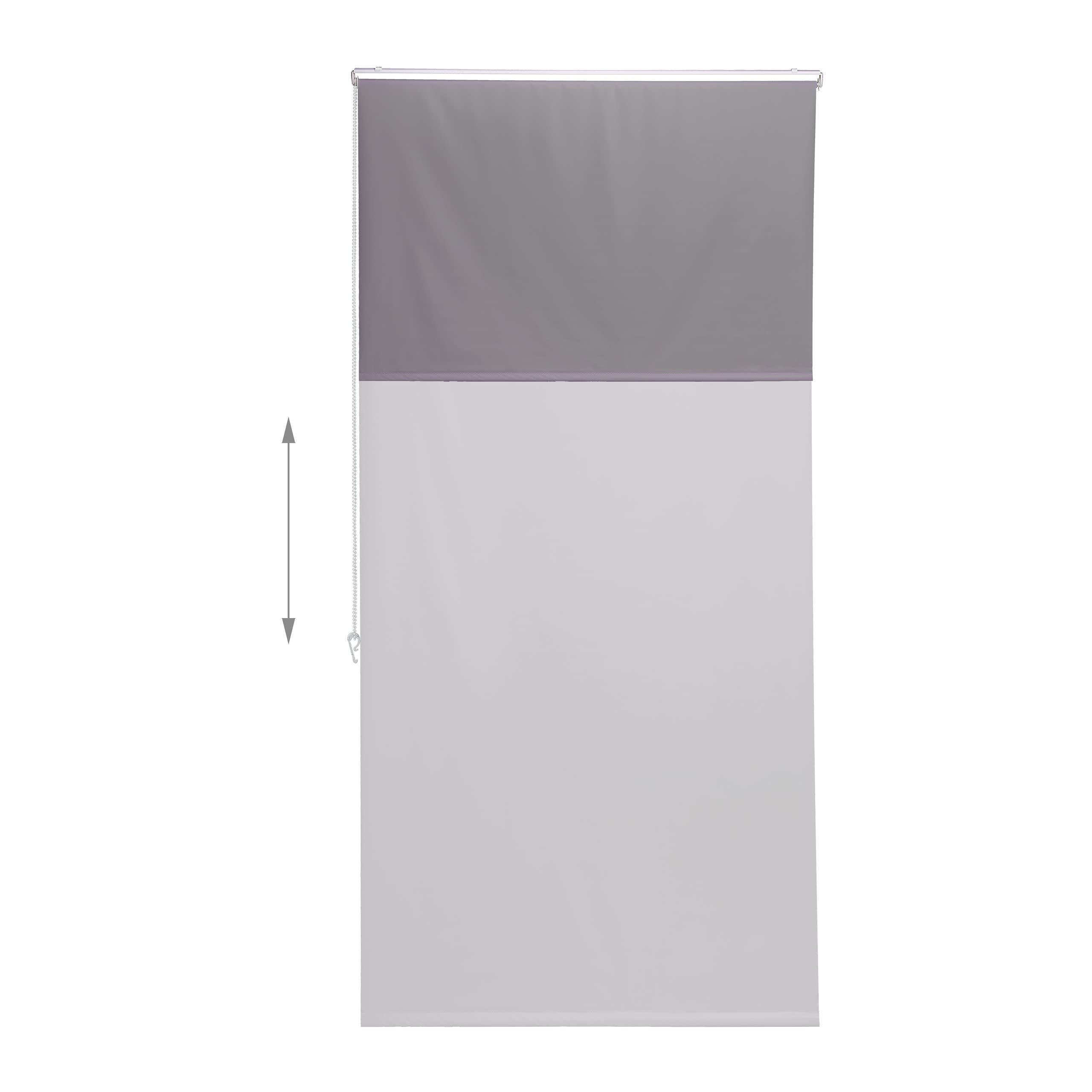 Relaxdays Store de Baignoire, 80x240 cm, Rideau de Douche Hydrofuge, Plafond & fenêtre, Pare-Bain, Salle de Bain, Gris