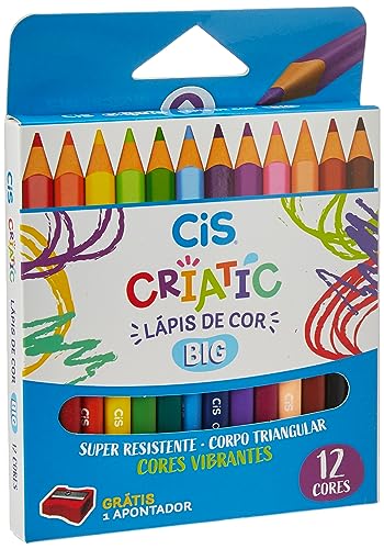 Lápis de cor Jumbo Criatic 12 cores 76.3700 Cis