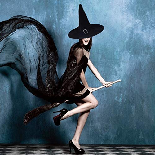 image for JETTINGBUY 4 Pieces Witch Hats, Halloween Witch Sorceress Hat Costume 