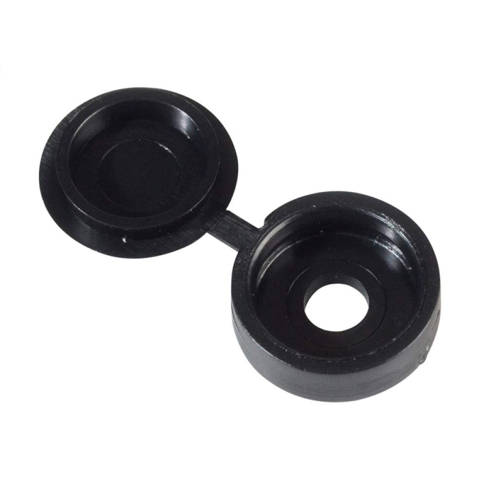 Hinged Cover Cap Black No.10-12 Bag 100, Multicolored - Image 4