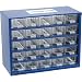 Produktbild SENATOR Kleinteilemagazin Stahl blau 282 x 306 x 155 mm 25 transparente Kunststoffschubladen Lagerschrank