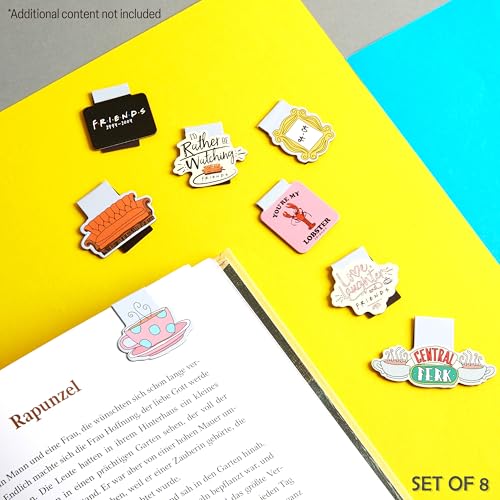 FRIENDS Magnetic Bookmark Page Holder School University for Kids Teens Women Students Teachers Stocking Fillers Gifts for Readers Xmas Gifts (Multi 8 Pack) - Image 2
