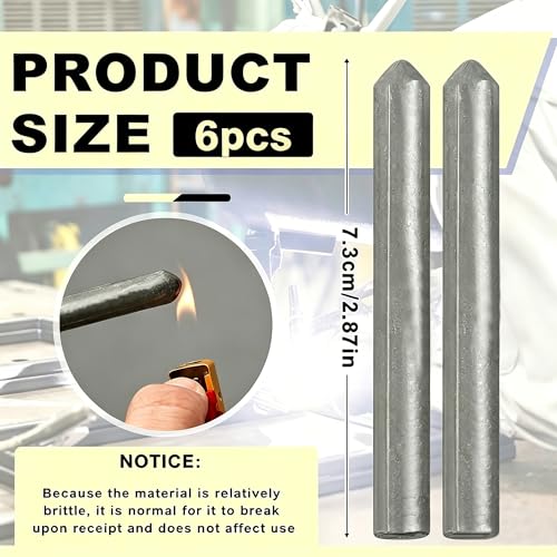 6PCS Universal Flux-Core Aluminum Welding Rods