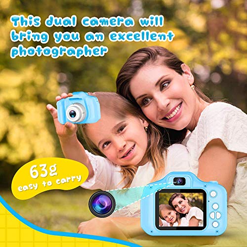 YORKOO Geschenk für 4-6 Jahre Mädchen Jungs Kinder Kamera HD 1080P Digitalkamera für Kinder Silikon Fotoapparat… – Bild 5