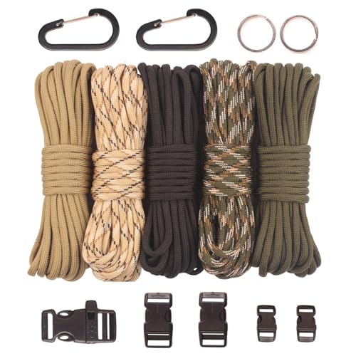 GeGeDa Paracord 550 Crafting Kit (Light Rainbow Set)