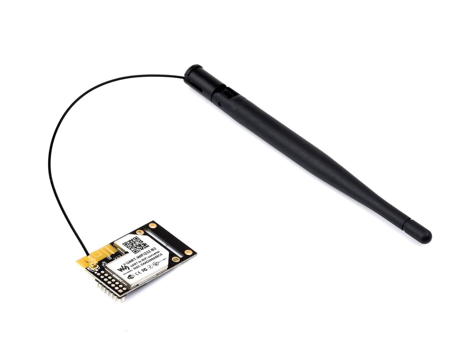 UART To WiFi and Ethernet Module,UART Serial Server,Industrial WiFi Module,Integrated 802.11b/g/n Module,TTL Serial Port, WiFi, and Ethernet Port Bi-Directional Transparent Transmission