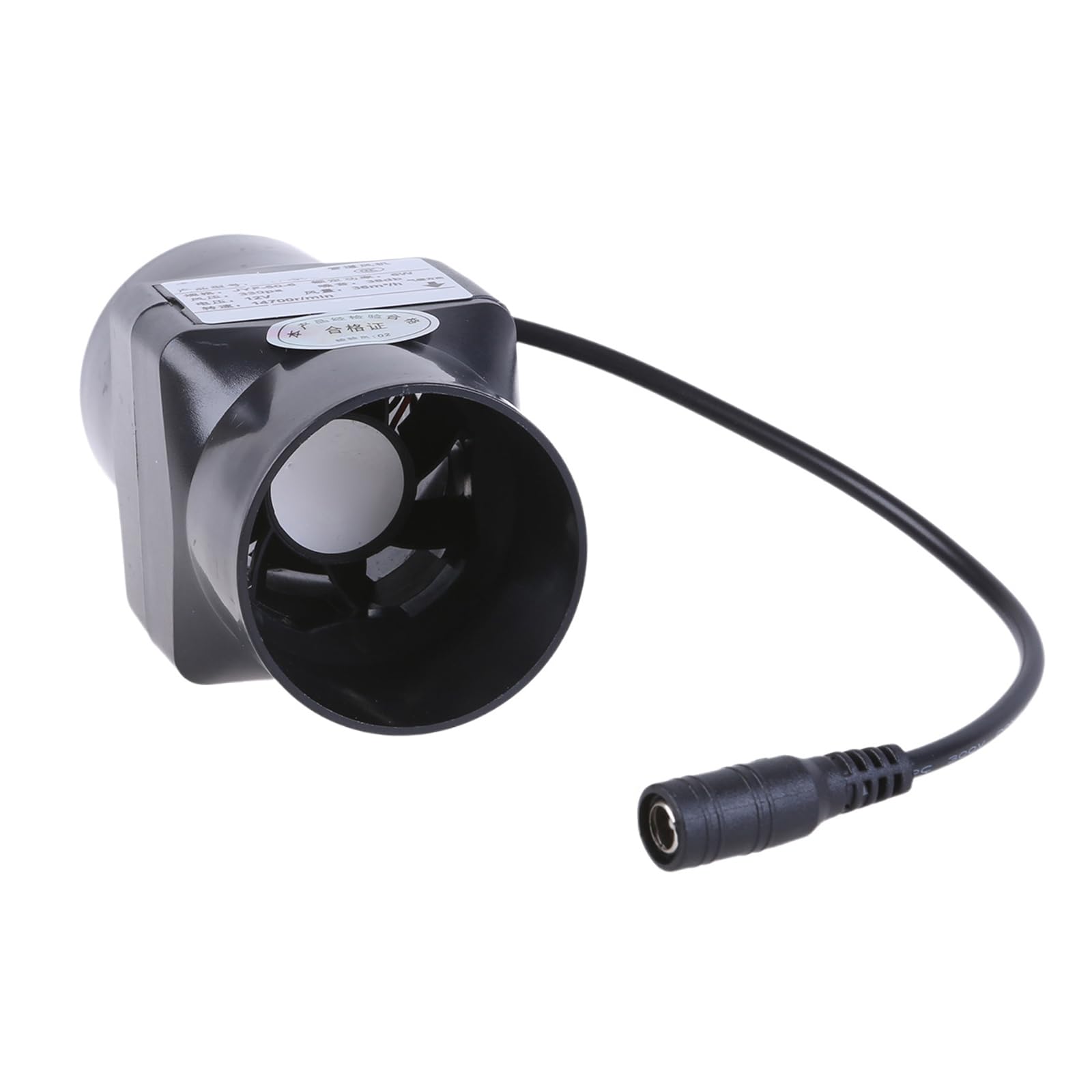 Ventilador extractor en línea de 12 V, 6 W, ventilador de conductos, 50 mm, para interior, para taller, sótano, tienda