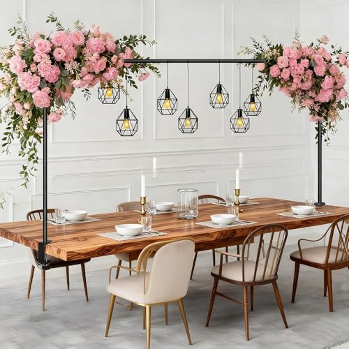 Kit d'arche à ballons, arche à ballons de table, support d'arche de table réglable en métal 80 cm - 250 cm pour mariages, fêtes, décorations,...