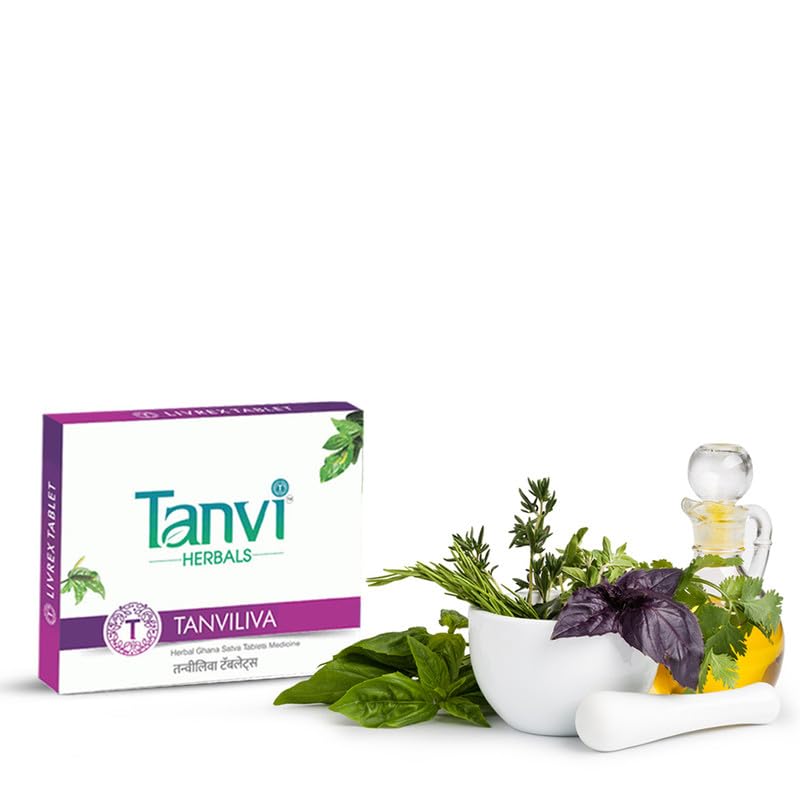 Tanvi Herbals Tanvi Essential Unisex Tan Viliva Ayurvedic Liver Tablets | Natural materials daily welfare herbal supplements for men and women - pack of 3. 30 x 3 | 90 tabs Tanvi Herbals Tanvi Essential Unisex Tan Viliva Ayurvedic Liver Tablets | Natural materials daily welfare herbal supplements for men and women - pack of 3. 30 x 3 | 90 tabs