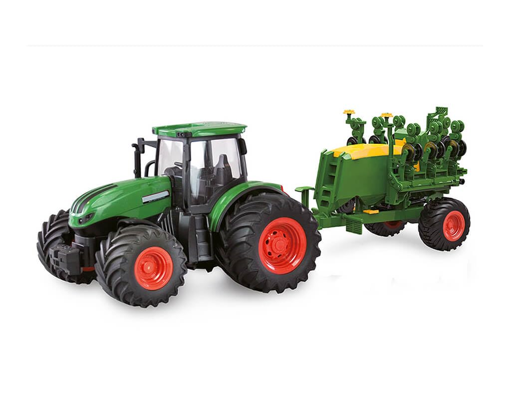 Korody K-6646K traktor 1:24 z przyczepą do siewu RC, zielony
