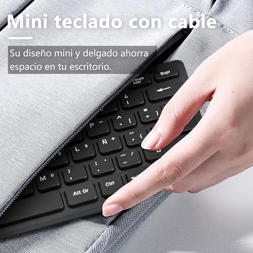 Mini clavier ES CUQI espagnol portable compact usb pour ordinateur - 3
