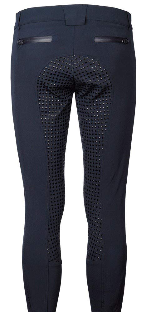 Jansen International Trading B.V. Harry's Horse Liciano - Pantalón de equitación para hombre (agarre completo), azul marino, H46
