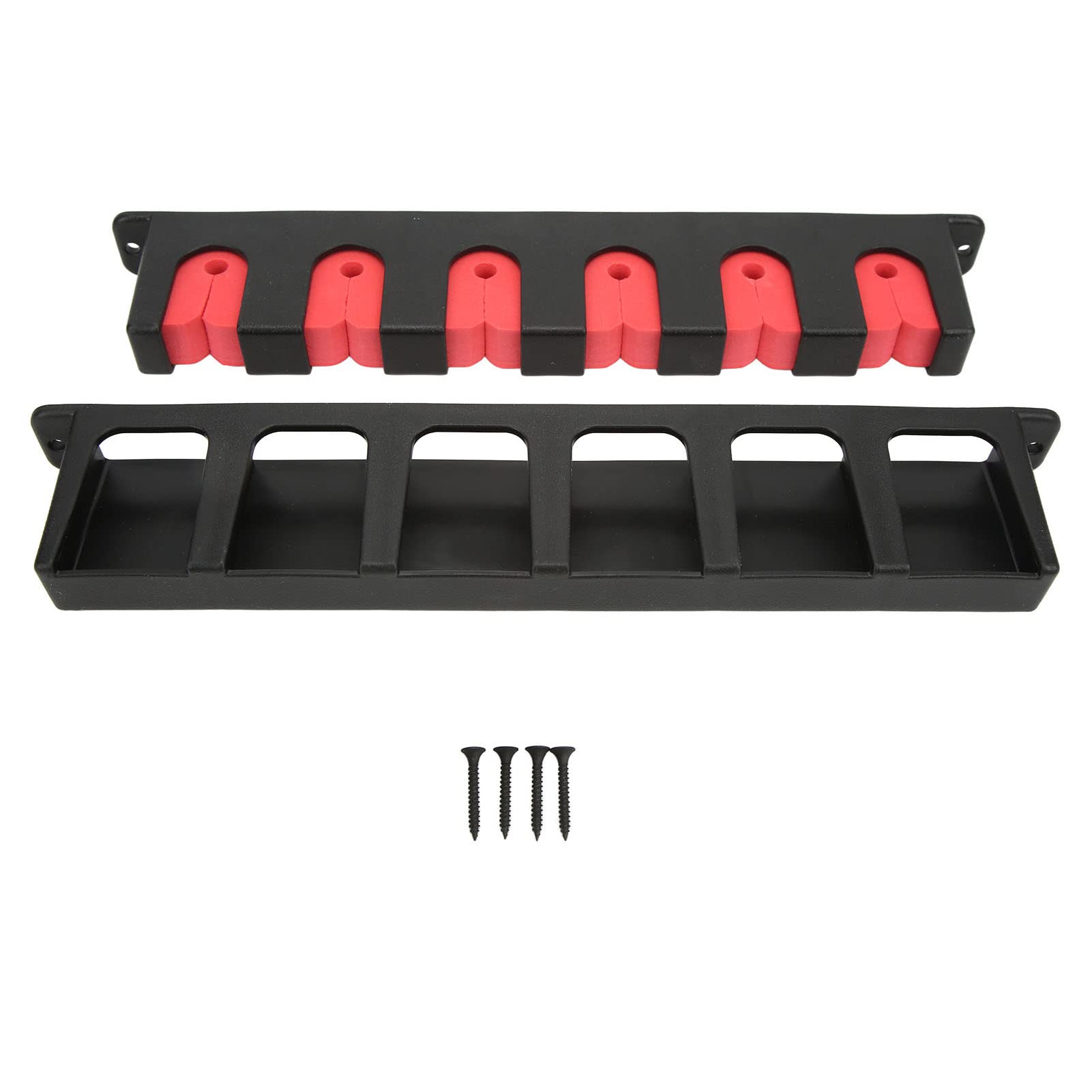 Horizontal Fishing Rod Holder, Wall Mounted ABS PVC Material Fishing Rod Rack Wall Mount for Household