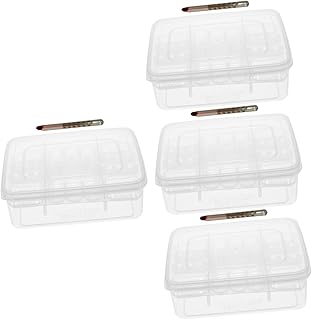 Balacoo 4Pcs Incubadora Suporte De De Plástico Reptisoil Répteis Branco 16 Grade Caso De Incubação De Répteis Caso De Incubação De Répteis Incubadoras De Ovos De Plástico Ferramenta