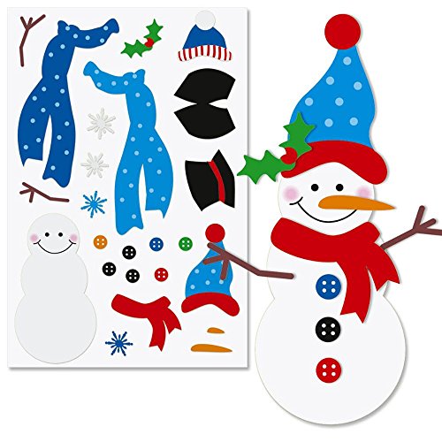 Current Decorate-Your-Own Snowman Sticker Sheets - Set of 12