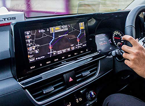 CAIDEN GUARDS Shatter Proof MATTE Finish Screen Protector Compatible With KIA SONET 1.5 Htx (Petrol) CAR Touch Screen Infotainment System (10.25 Inch)-image-37