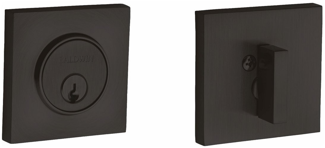 Baldwin SCTSD150 Reserve Single Cylinder Traditional Square Deadbolt In Satin Nickel Finish - View #10