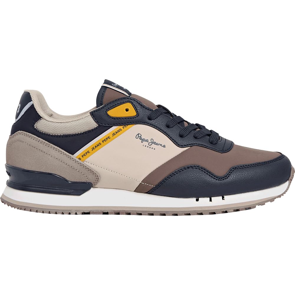 Pepe Jeans Men's London Cross M Sneak, Brown (Hide Beige), 7 UK