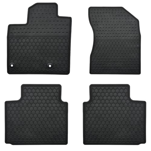 Megiteller Car Floor Mats Custom Fit for Mitsubishi Outlander 2022 2023 2024 2025 (Not for Phev and Sport Model) Odorless Washable Rubber (All Weather) Floor Liners Black