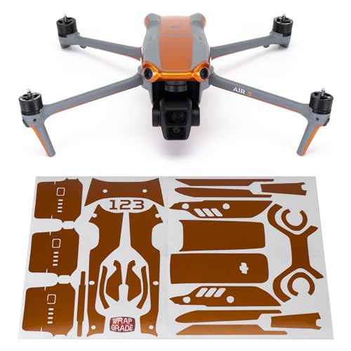 WRAPGRADE DJI Air 3�p �A�N�Z���g�J���[ �X�e�b�J�[ (�o�^�t���C�R�p�[)