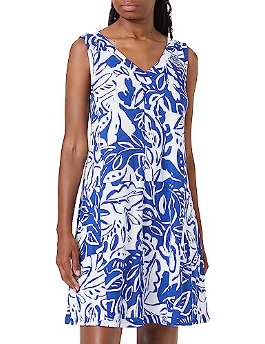 s.Oliver Damen 10.2.11.20.200.2132308 Kleid kurz, 56A0 blau|weiß, 36