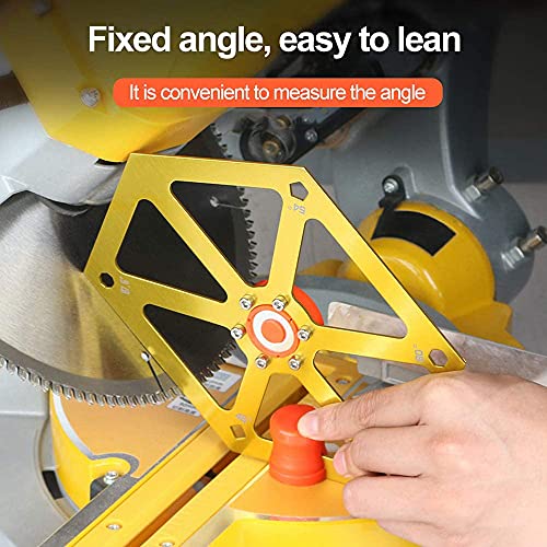 ANCLLO Aluminum Alloy Hexagon Ruler for Table Saw Multi-Angle Measuring Tool Saw Angle Finder Gauge Protractor Inclinometer Angle Tools - Image 3