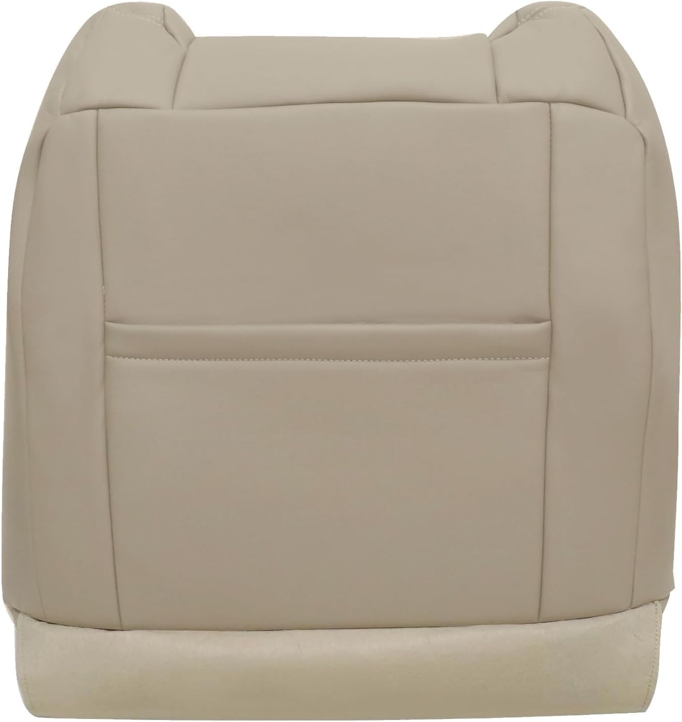 SecosAutoparts Driver & Passenger Bottom & Top Perforated Leather Seat Cover Tan Compatible with Dodge Ram 2500 3500 4500 5500 Laramie Sport SLT 2009 2010 2011 2012 2013 2014 2015 2016 2017 2018