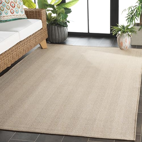 Tapete SAFAVIEH 4' x 6' Beige Polipropileno miniatura 3