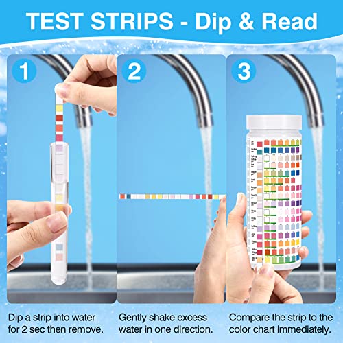 17 in 1 Water Testing Kits for Drinking Water 100 Counts + 2 Coliform