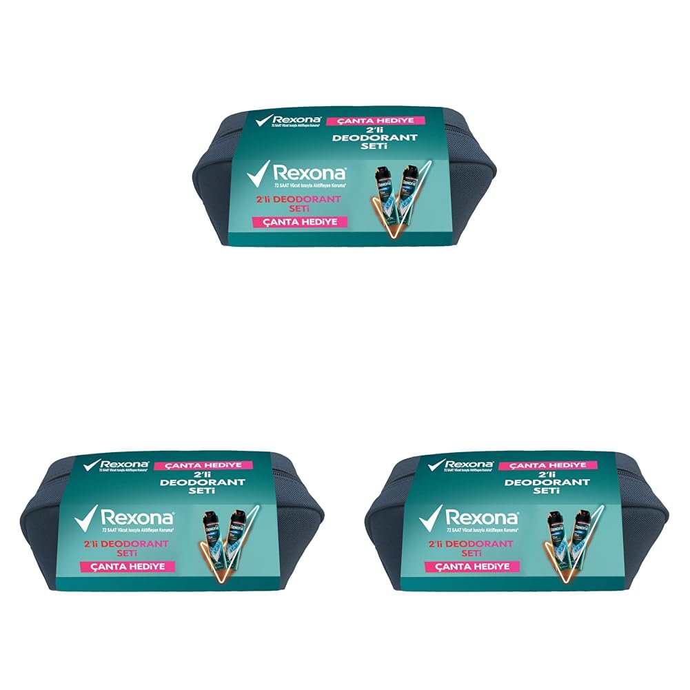 Rexona Xtracool Deodorant 2x150Ml ve Çanta Seti (3 paketi)