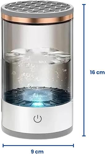 Máquina de limpeza de pincéis de maquiagem – Limpador automático de pincéis de cosméticos, limpador