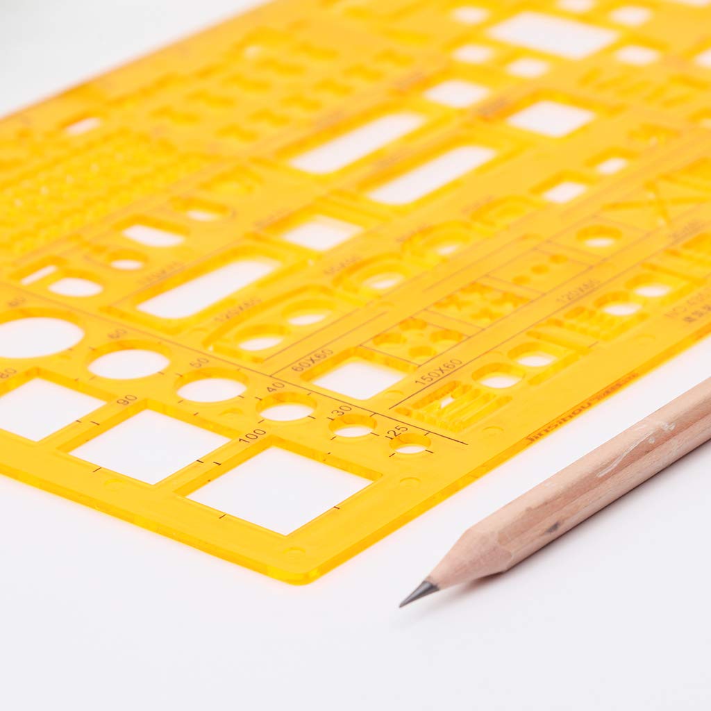 Plantilla Regla 1:50 Escala a Medida Matemáticas Arquitectura Ingeniero Regla Dibujo Plantilla de redacción Nuevo