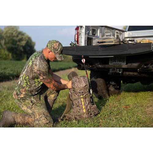Image of TENZING 2100 Whitetail Day Pack, Mossy Oak Bottomlands Hydration Bladder Compatible Durable Camo Backpack with 4 Compartments & 15 Organizational Pockets for Hunting Gear and Equipment