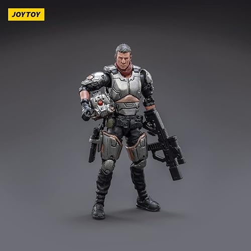 Miniatura 6 de JOYTOY 125 Hueso de acero H09 Mecha y figura de acción Colección piloto Modelo militar Fuente oscura (Silver Guardian)