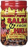 Habanero Salsa From Hell - This is one HOT salsa! We have customers from around the world ordering the magnificent blend of habanero pepper, tomatoes, onions and fresh spices.