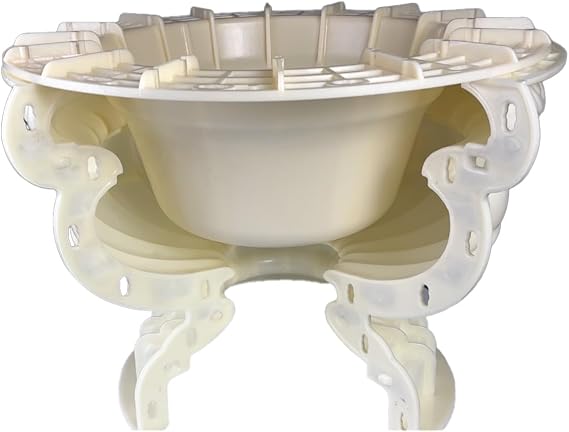 Extra Large Round Planter Molds, ABS Concrete Planter Molds for Garden Decor, Heavy-Duty Reusable Flower Pot Mould (60CM)