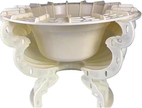 Extra Large Round Planter Molds, ABS Concrete Planter Molds for Garden Decor, Heavy-Duty Reusable Flower Pot Mould (60CM)