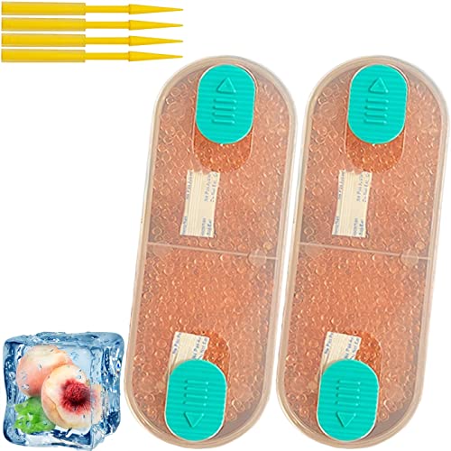 toukie 4000 Menthol Capsules Aromatisées Many Flavors - Capsules aromatiques pour cigarettes - boules à filtre à clic (4000 pièces, pêche glacée)